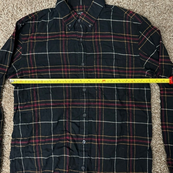 Club Monaco Women’s Black Red & Yellow Plaid Button Up Slim Fit Size Small - Picture 5 of 8